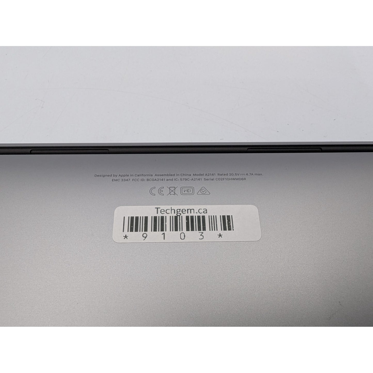 2019 Apple MacBook Pro A2141 16" Intel i7-9750H macOS Tahoe 32GB RAM 512GB SSD