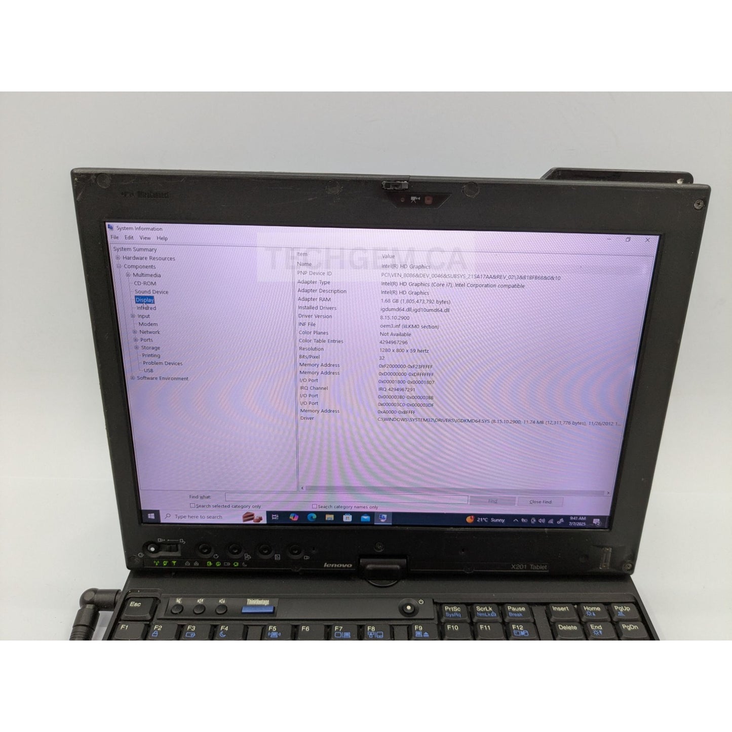 Lenovo ThinkPad X201 Tablet 12.5" Intel i7-620LM 4GB 500GB Windows 11 Pro