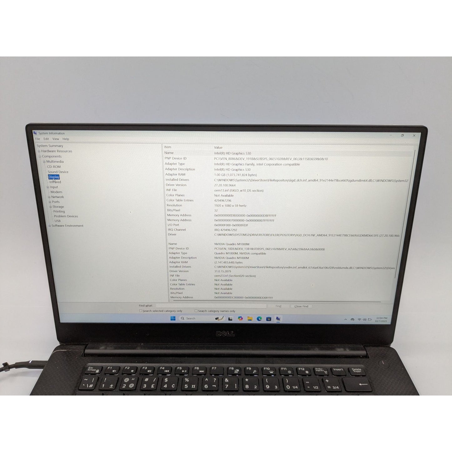 Dell Precision 5510 15.6" Intel Core i7-6820HQ 16GB RAM 128GB SSD Windows 11 Pro