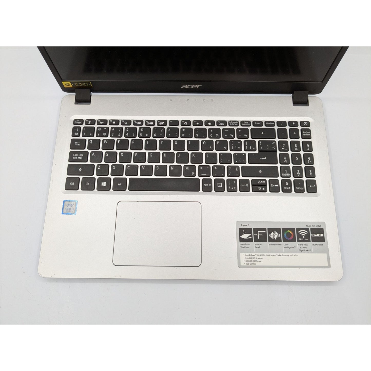 Acer Aspire A515-52-53GR 15.6" Intel Core i5-8265U 8GB RAM 256GB SSD Win11 Home