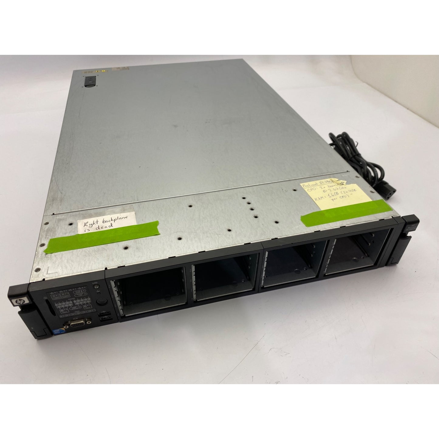 HP ProLiant DL380 G6 Server  Xeon X5550 CPU  16GB RAM  No HDD
