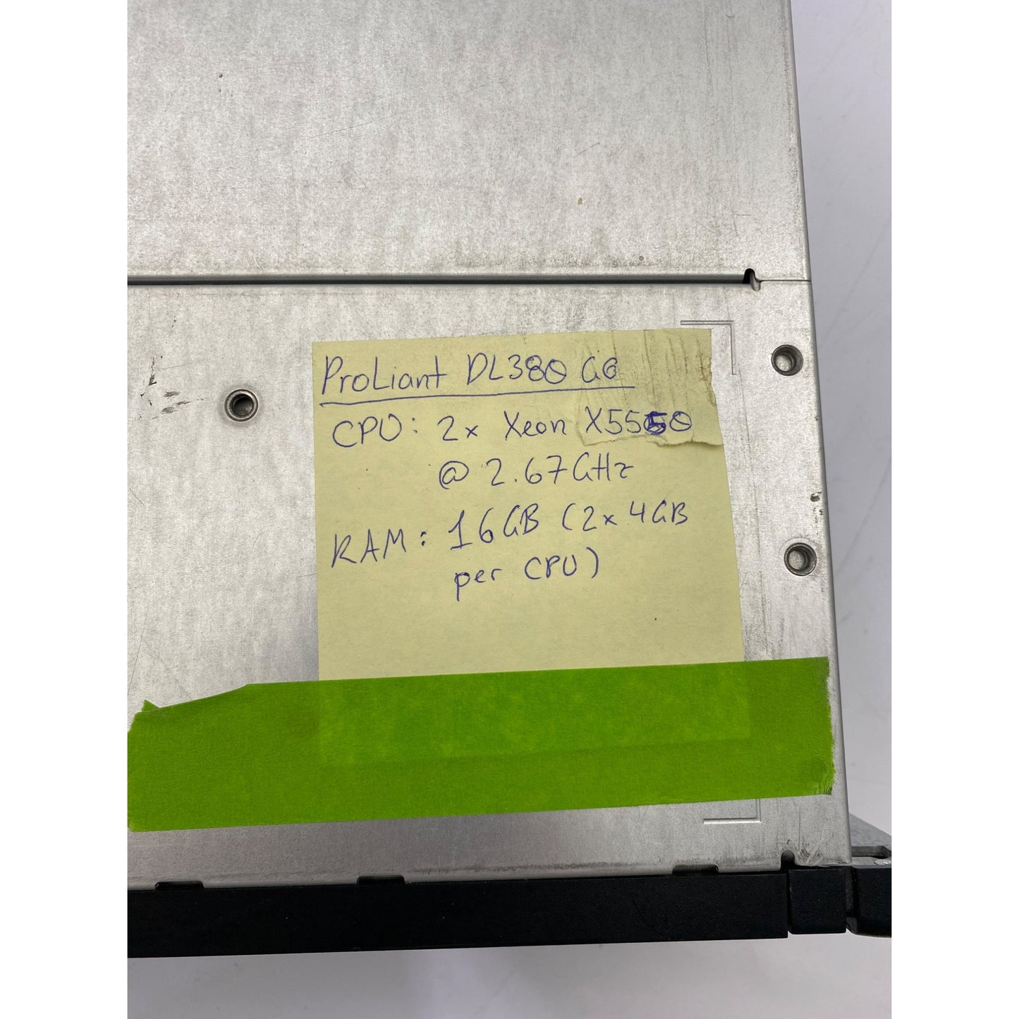 HP ProLiant DL380 G6 Server  Xeon X5550 CPU  16GB RAM  No HDD