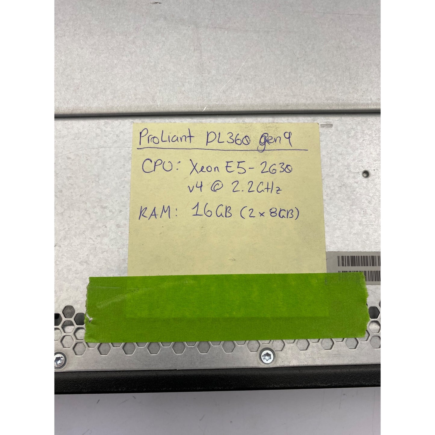 HPE ProLiant DL360 Gen9 Server Xeon E5-2630 V4 2.2GHz 16GB RAM With Power Cord