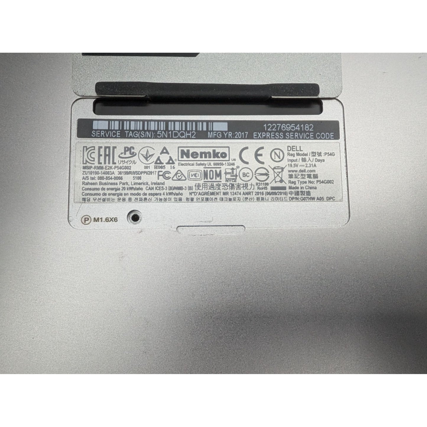 Dell XPS 13 9360 Intel Core i5-7200U 2.50GHz 8GB RAM 13.3” Display Screen Laptop